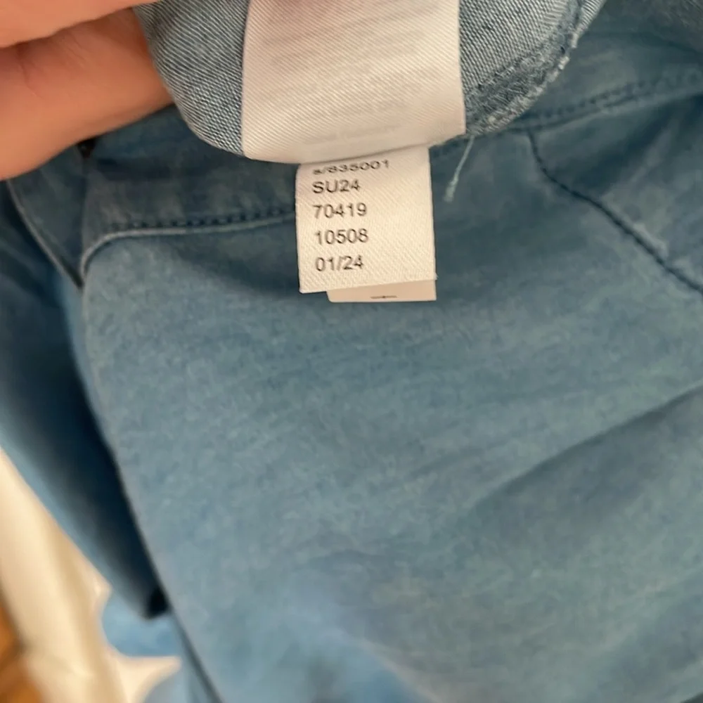 Ann Taylor Light Blue Chambray Romper - Picture 7 of 7